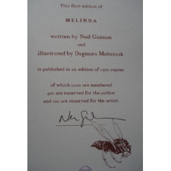 Melinda by Neil Gaiman (1/1000, Signed)