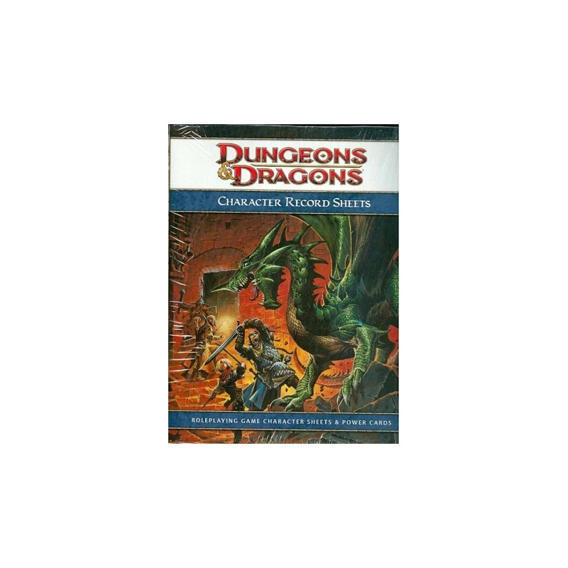 Dungeons & Dragons: Character Record Sheets (4th)