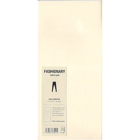 Fashionary Memo: Mens Bottoms