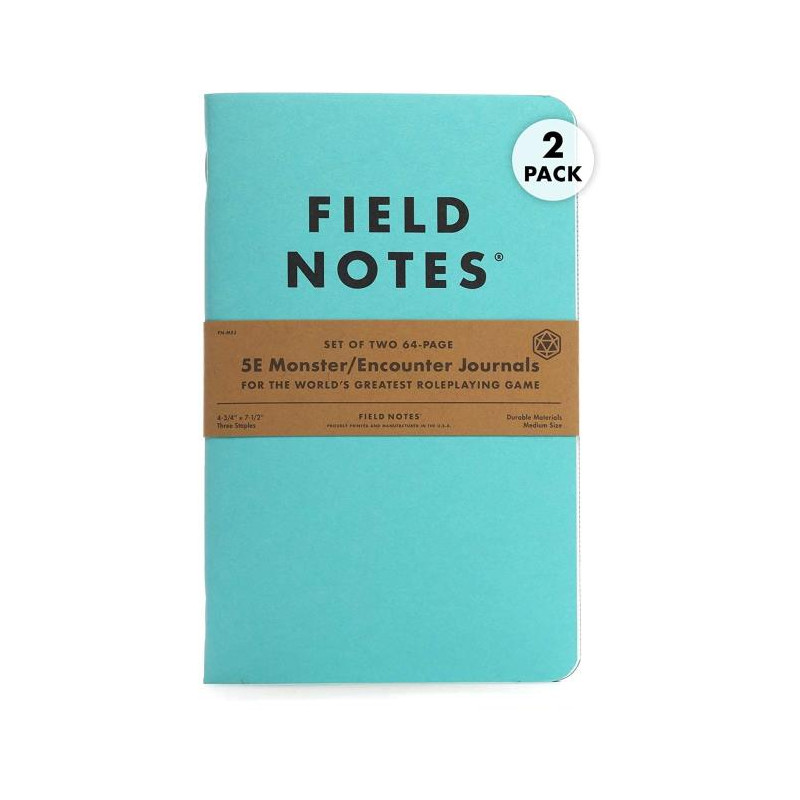 Field Notes 5E Monster / Encounter Journals (2-Pack, D&D)