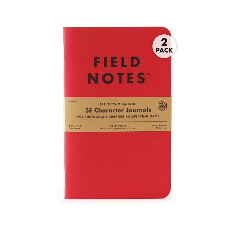 Field Notes 5E Character Journals (2-Pack, D&D)