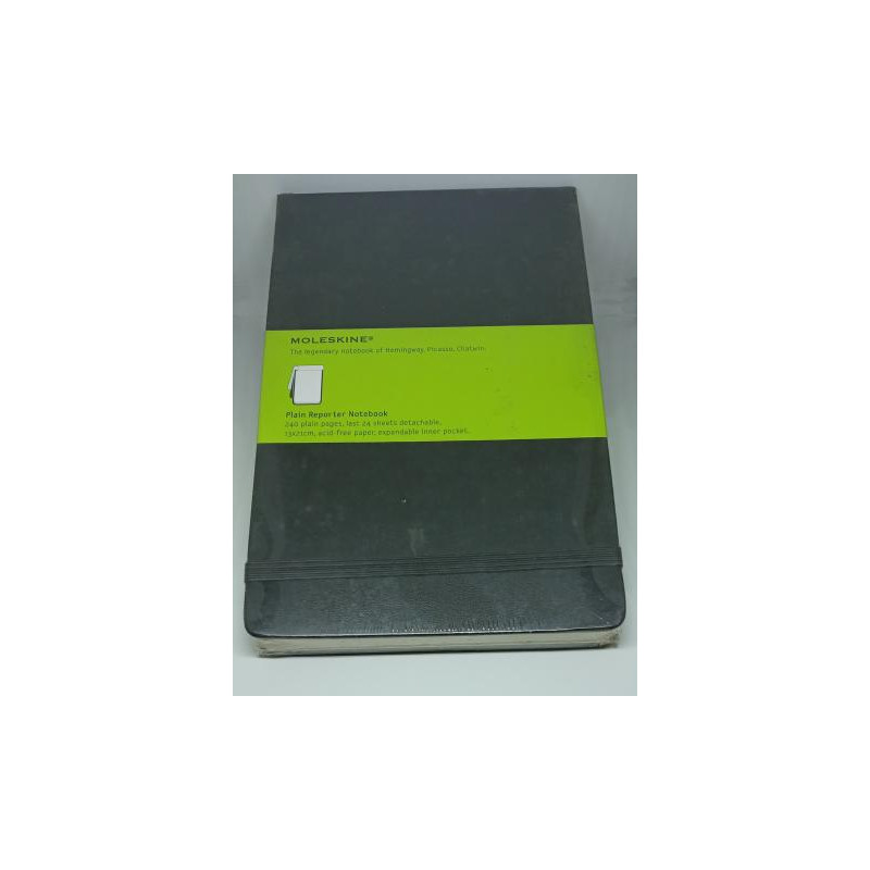 Moleskine Large Plain Reporter Notebook (HB)