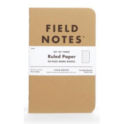 Field Notes Ruled Paper 3-Pack