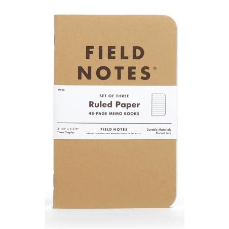 Field Notes Ruled Paper 3-Pack