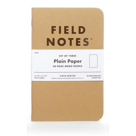 Field Notes Plain Paper 3-Pack