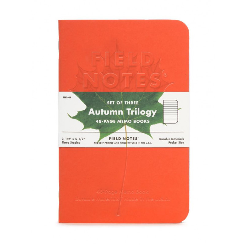 Field Notes: Autumn Trilogy (Fall 2019)