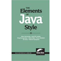 The Elements of Java Style (Sigs Reference Library)