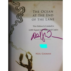 The Ocean at the End of the Lane by Neil Gaiman (Signed, Hardbound Deluxe 1/2000)